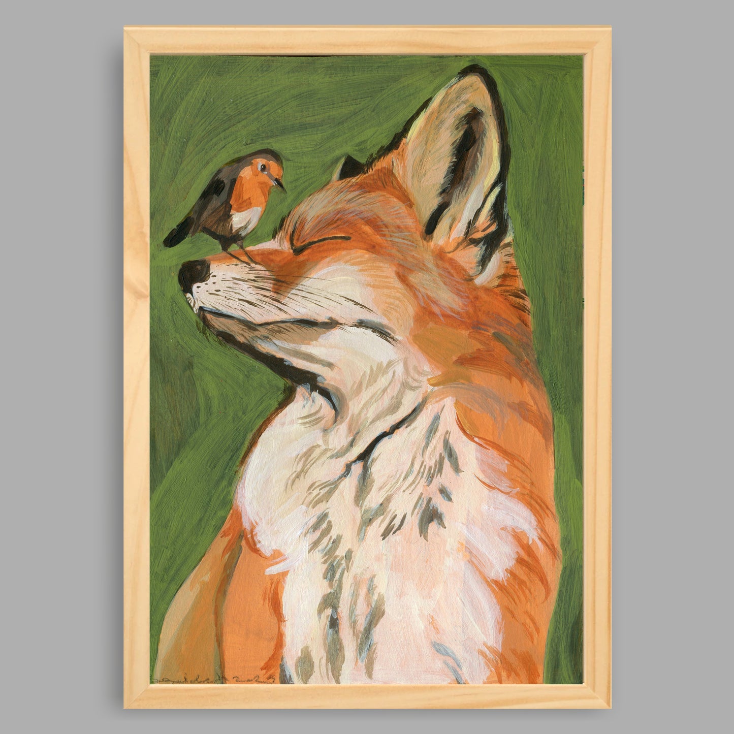 Kunstdruck mit Rahmen