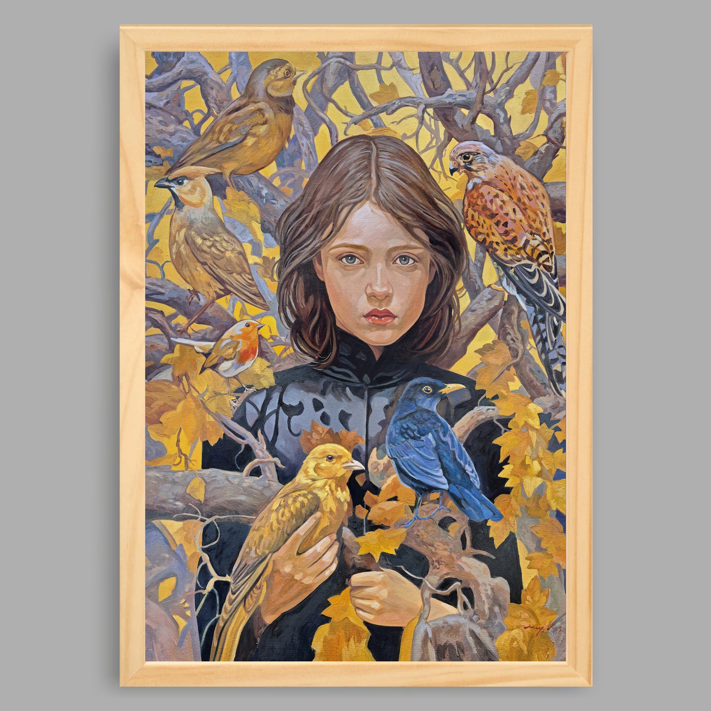 Kunstdruck mit Rahmen