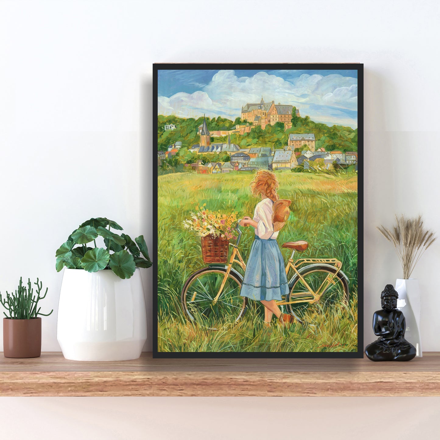 A4-Kunstdruck mit Rahmen