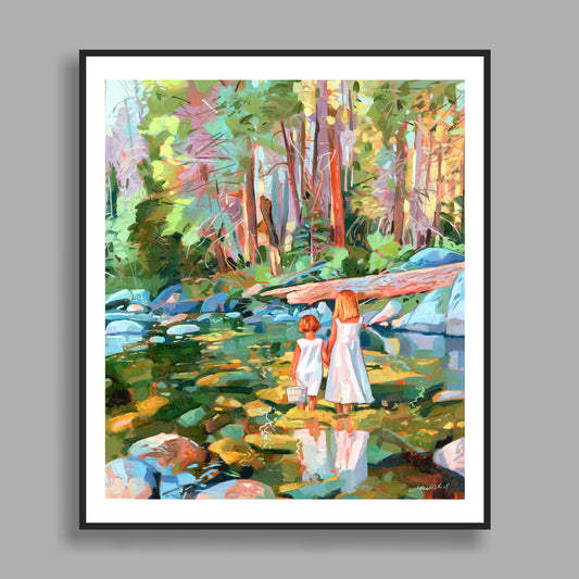 Handgemaltes Originalbild mit Öl, Landschaft