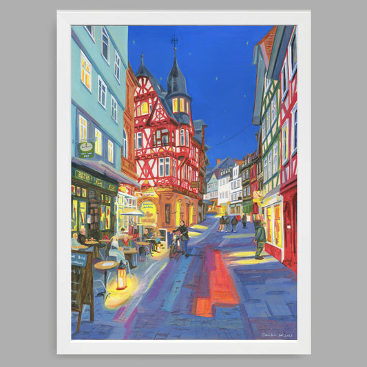 A4-Kunstdruck mit Rahmen