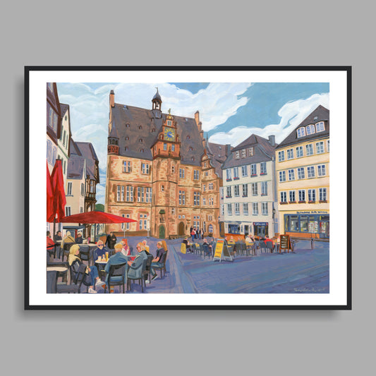 Original Landschaft mit Acryl