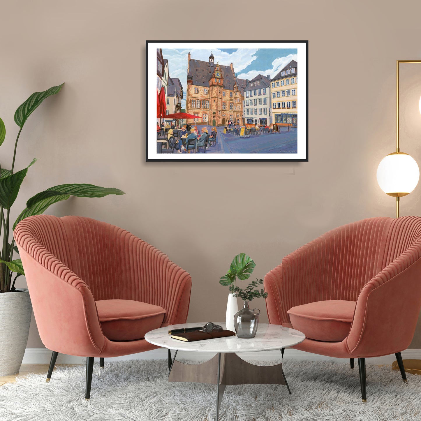 Original Landschaft mit Acryl