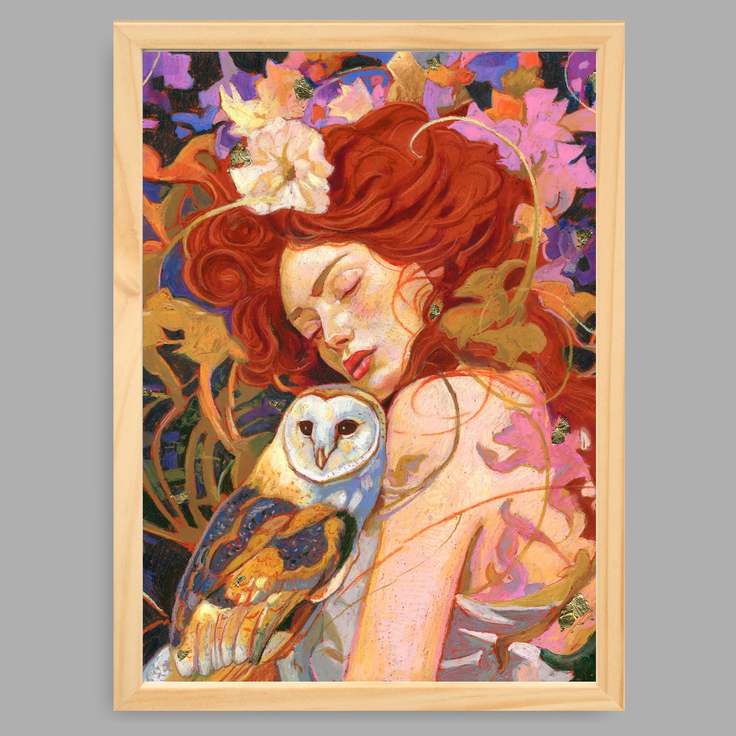 A4-Kunstdruck mit Rahmen