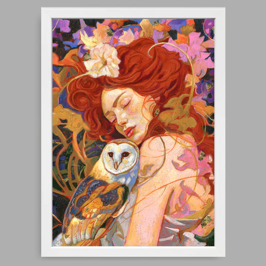 A4-Kunstdruck mit Rahmen