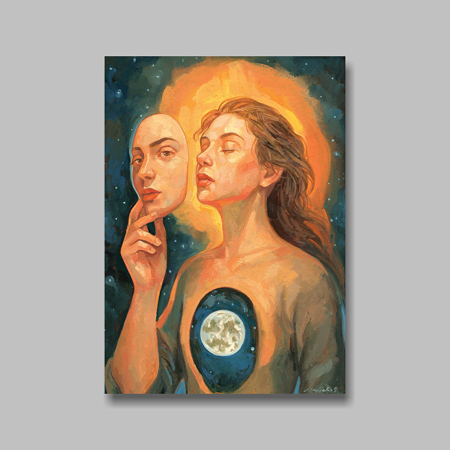 Postkarte, DIN A5, Porträt