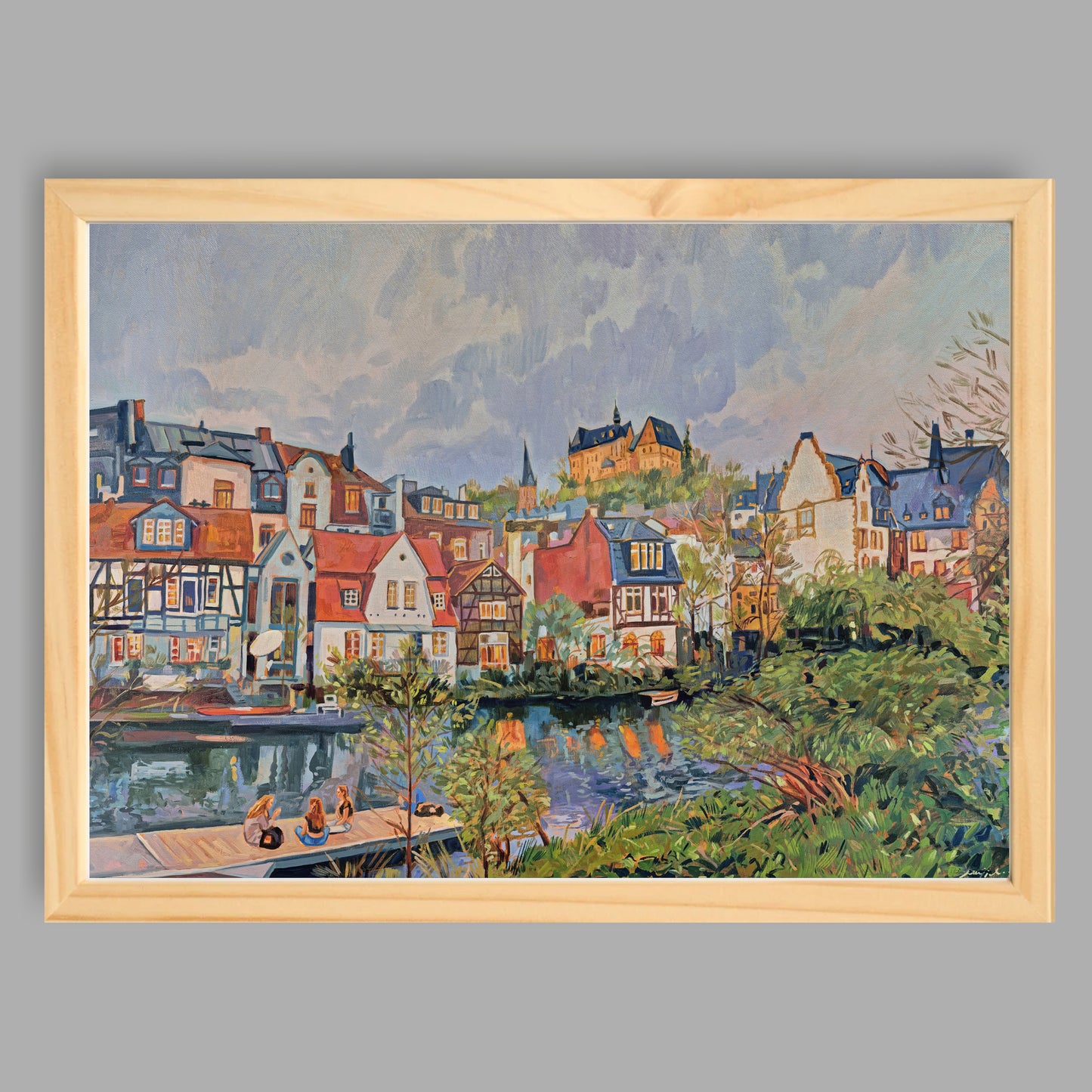 Kunstdruck mit Rahmen