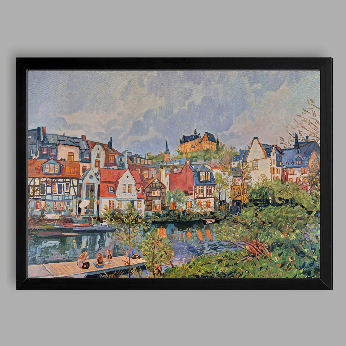 Kunstdruck mit Rahmen