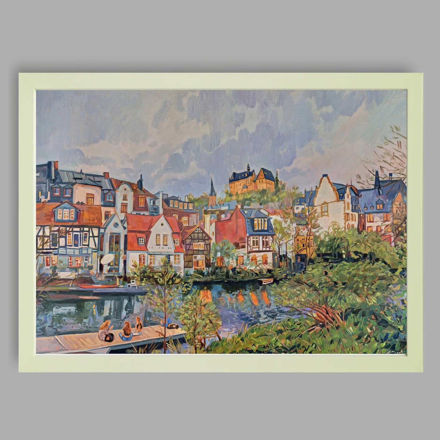 Kunstdruck mit Rahmen