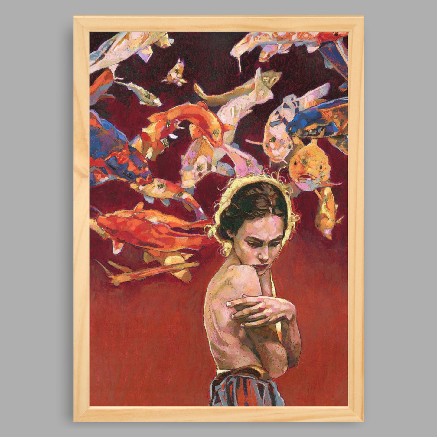 Kunstdruck mit Rahmen