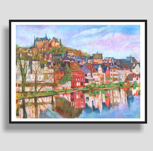 Handgemaltes Originalbild mit Öl, Landschaft