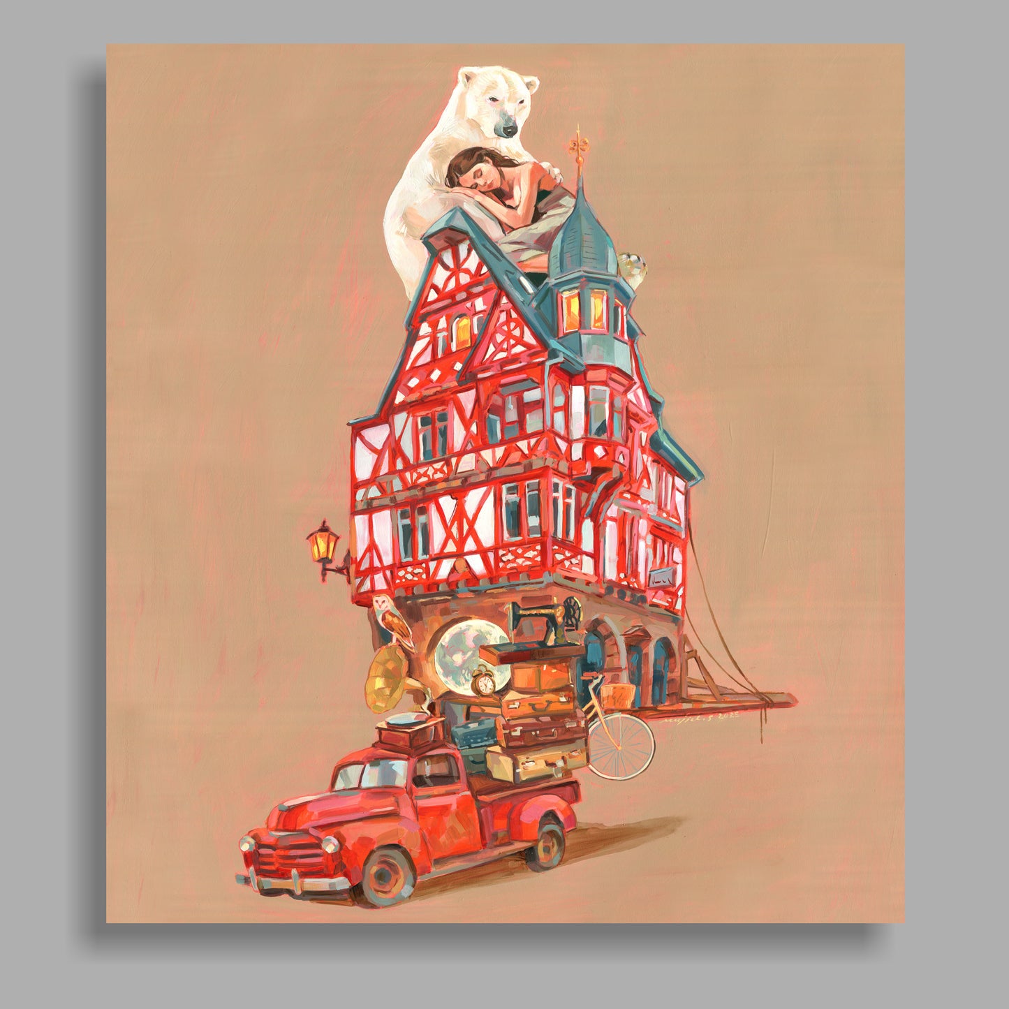 Handgemaltes Originalbild Mixed Media