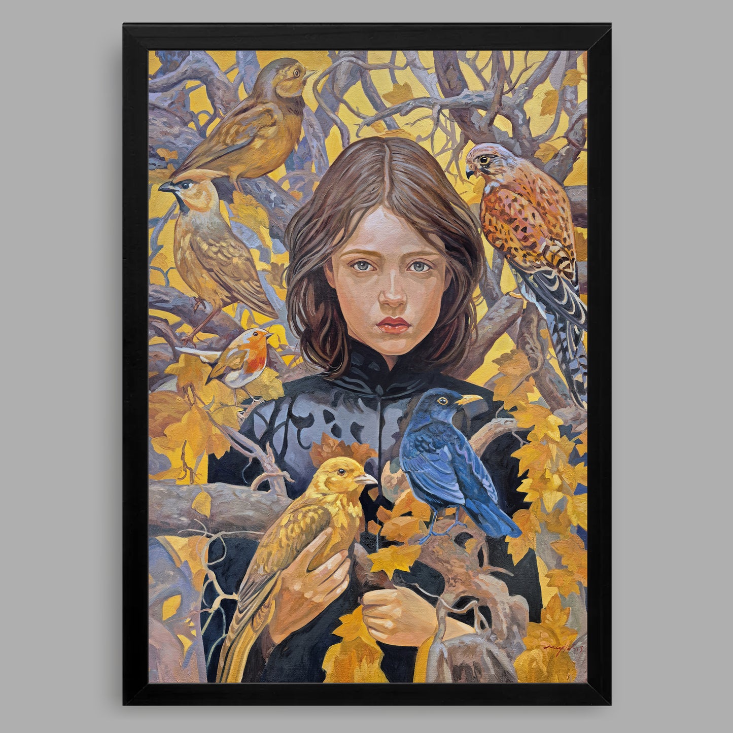 Kunstdruck mit Rahmen