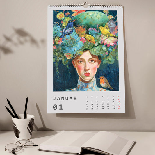 2027 Wandkalender, Kunst-Wandkalender