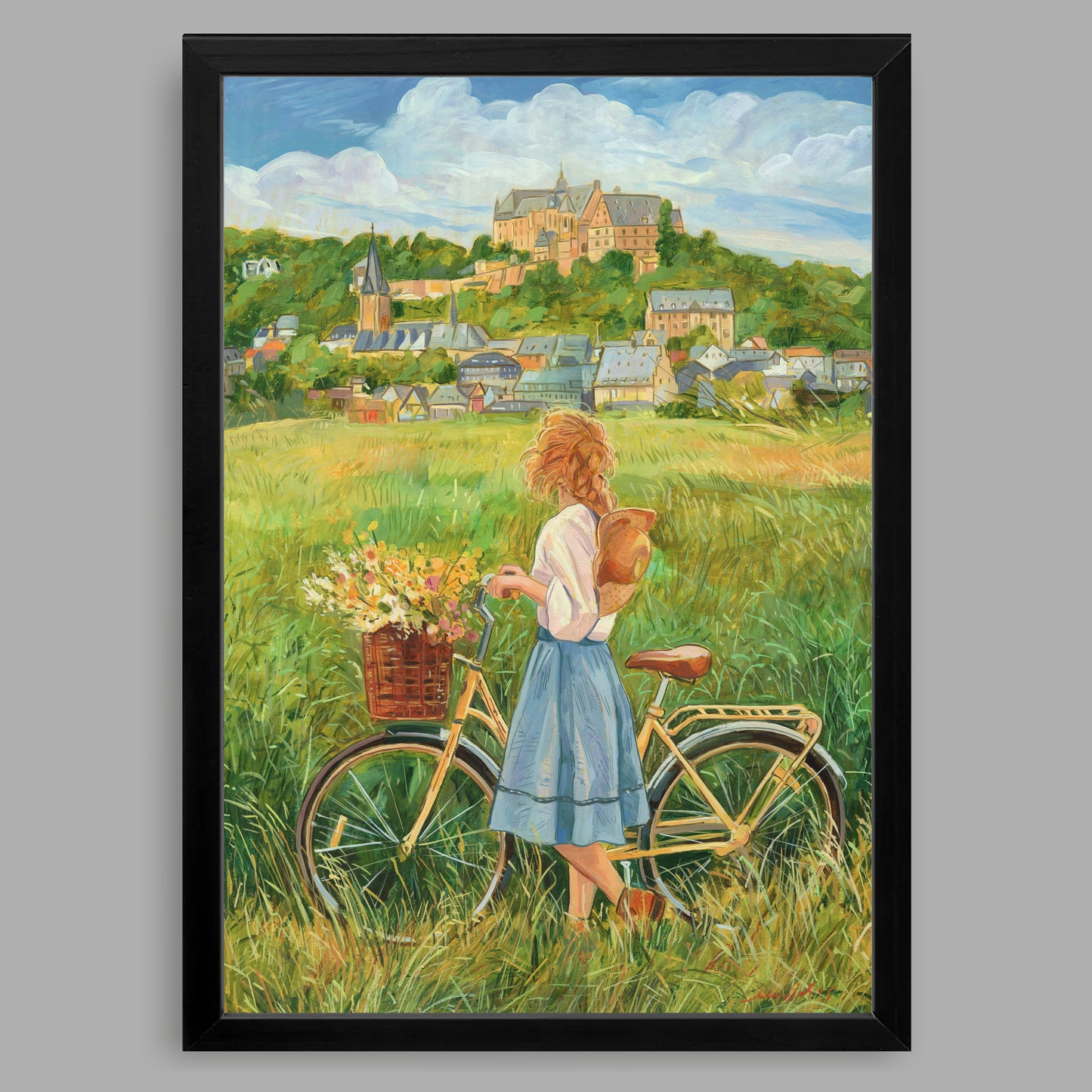 A4-Kunstdruck mit Rahmen