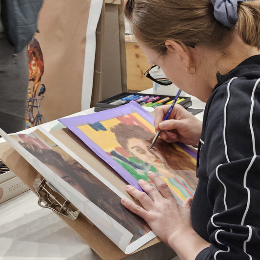 Porträtmalerei mit Ölpastell  Samstags 17:00 - 19:30