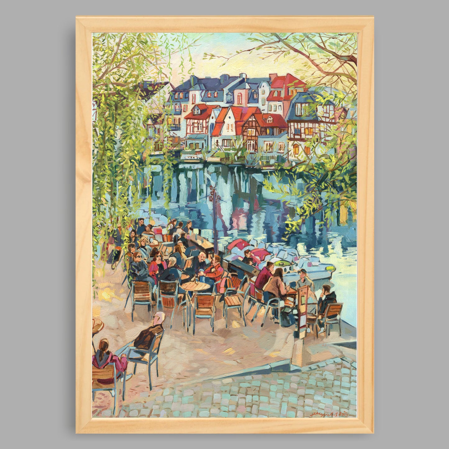 Kunstdruck mit Rahmen