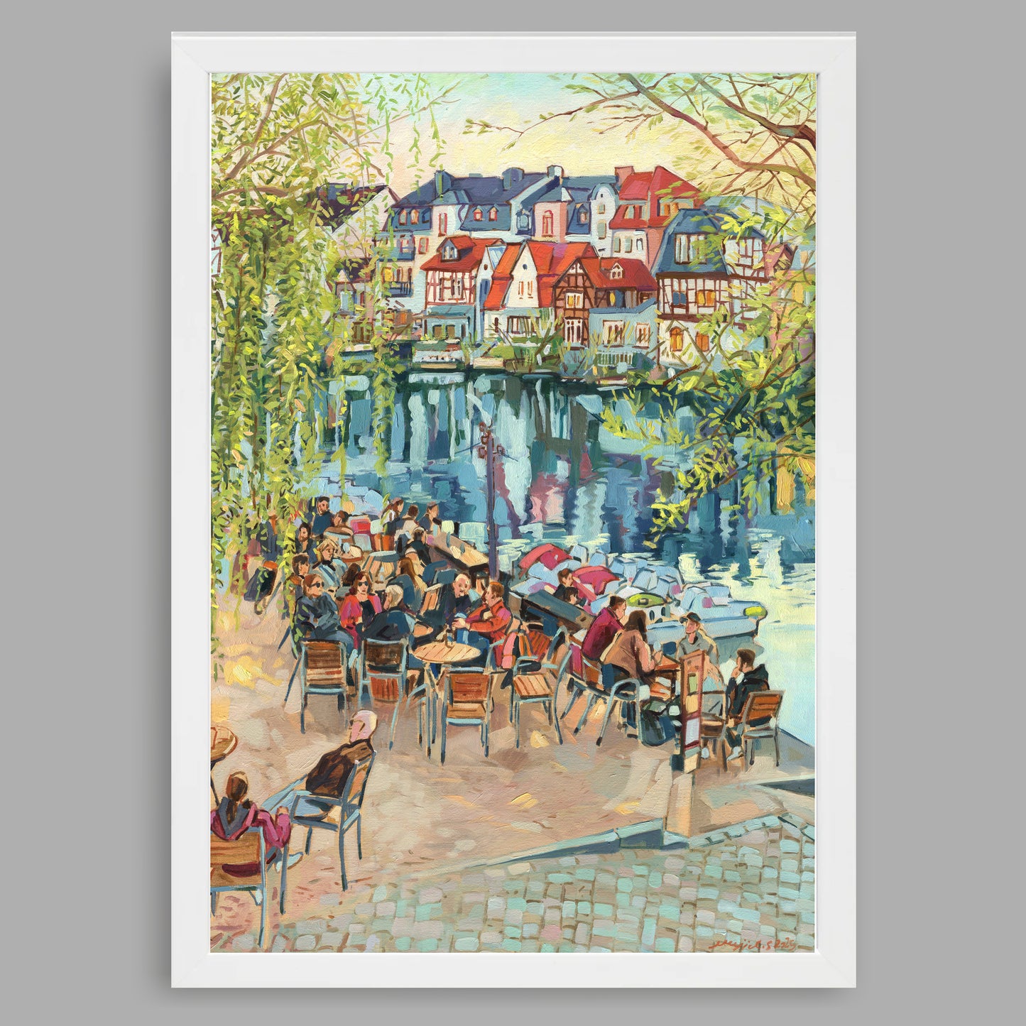 Kunstdruck mit Rahmen
