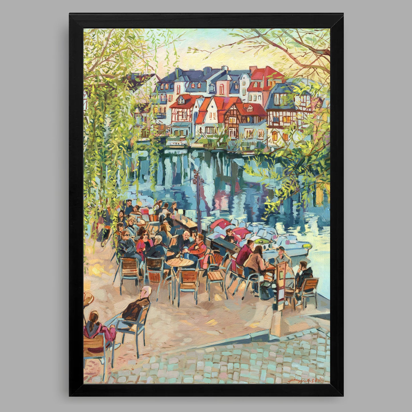 Kunstdruck mit Rahmen