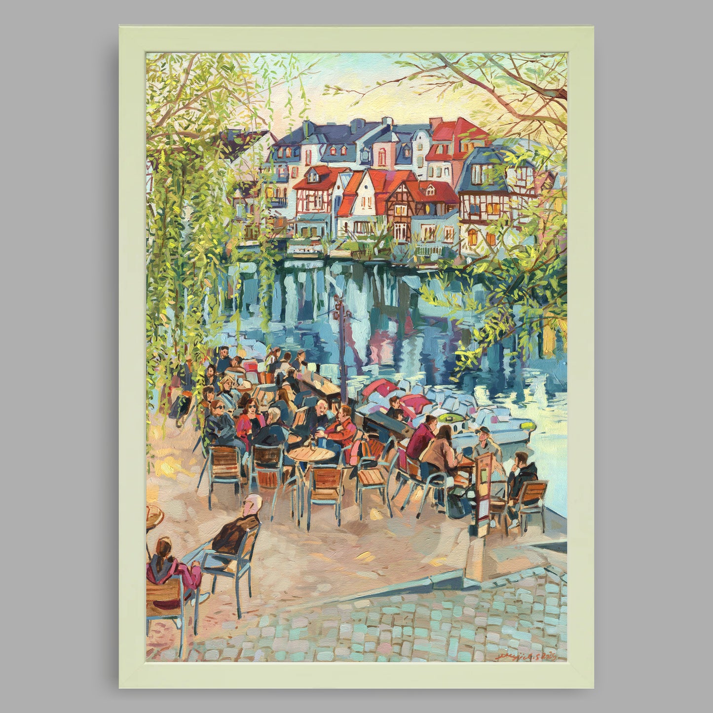 Kunstdruck mit Rahmen