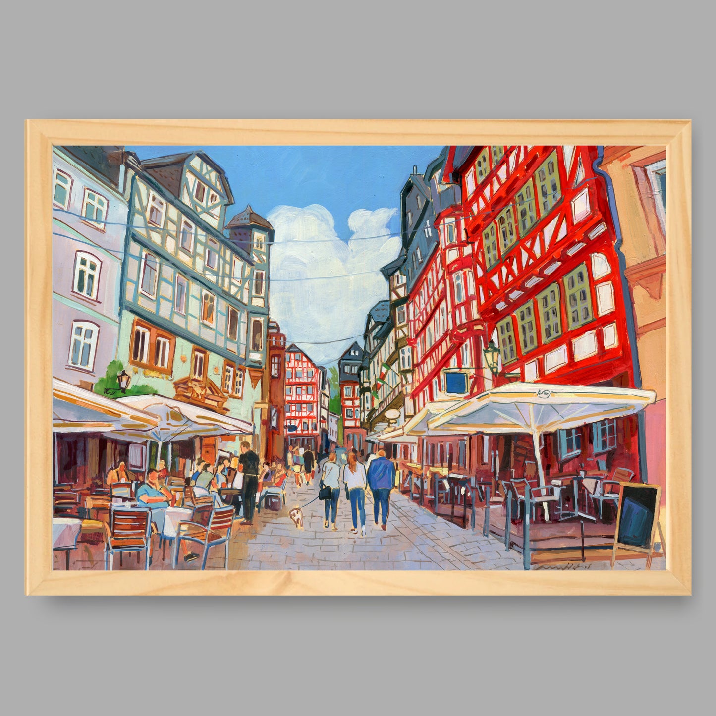 Kunstdruck mit Rahmen