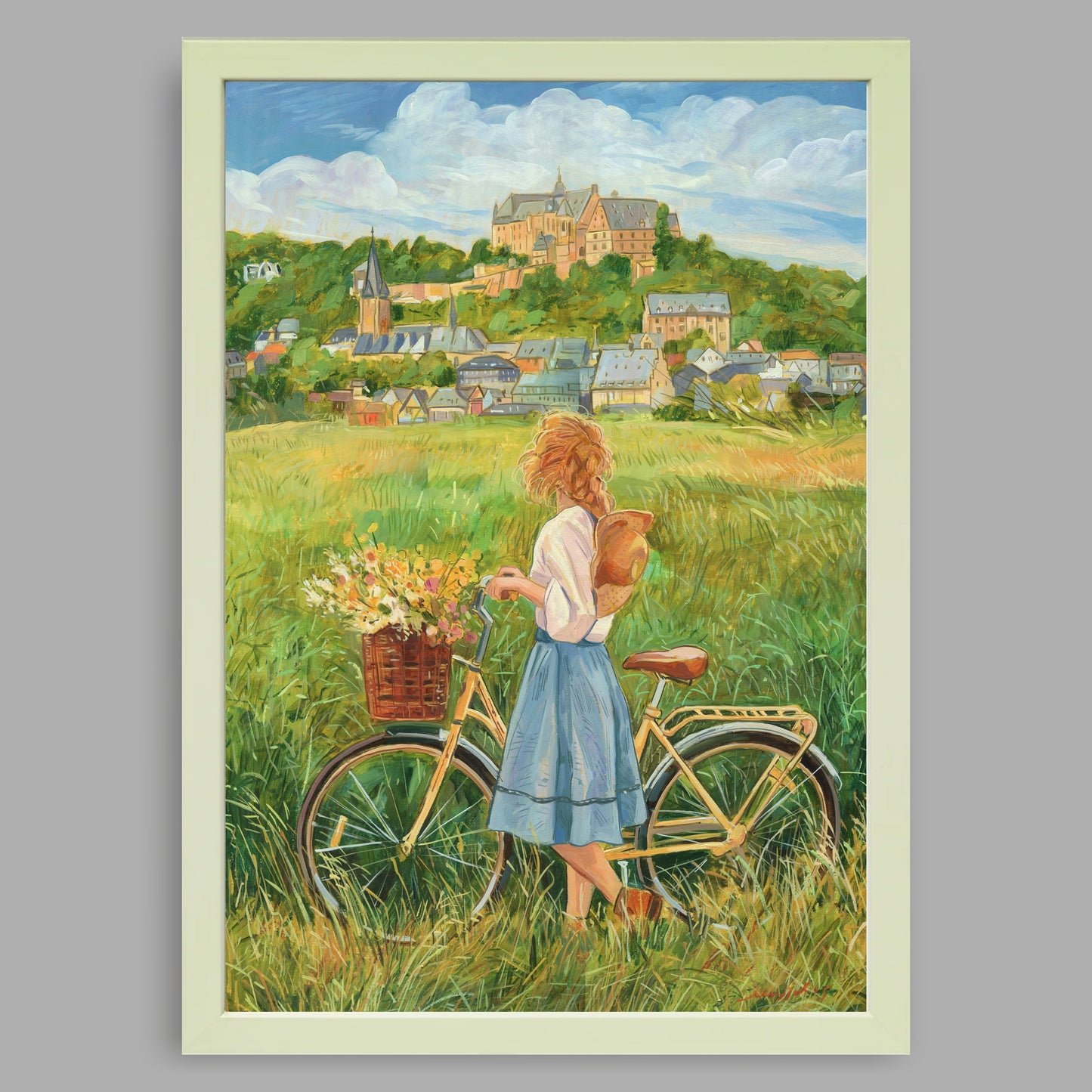 A4-Kunstdruck mit Rahmen