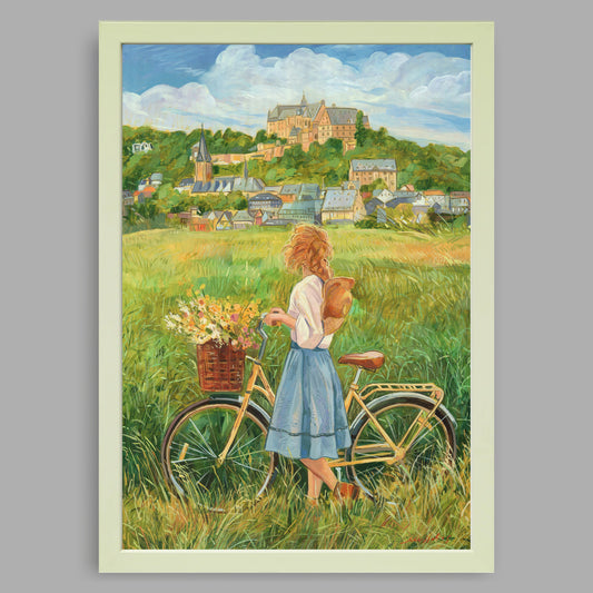 A4-Kunstdruck mit Rahmen