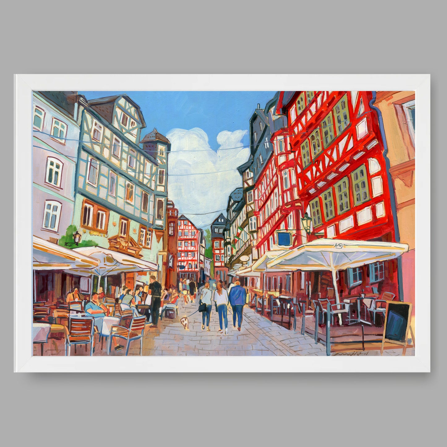 Kunstdruck mit Rahmen