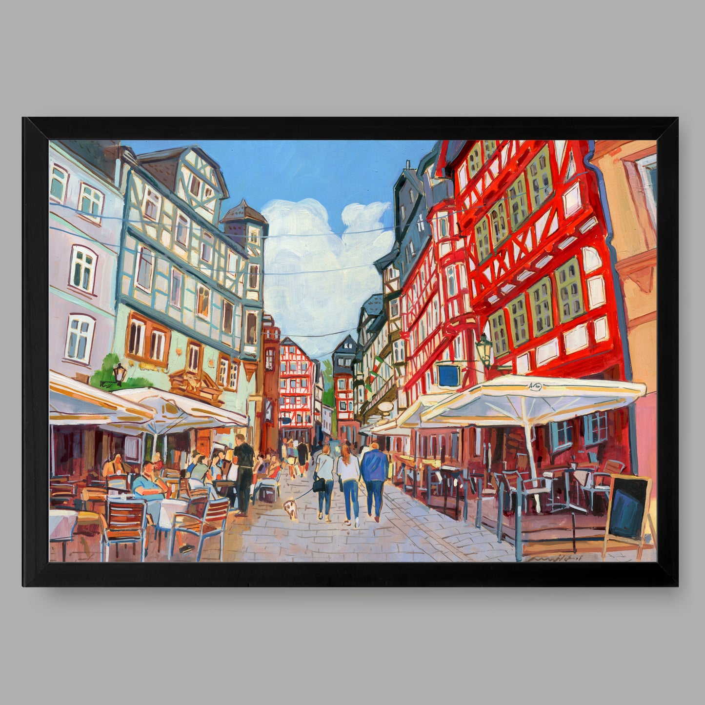 Kunstdruck mit Rahmen