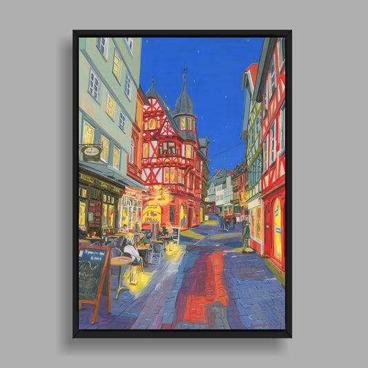 A4-Kunstdruck mit Rahmen