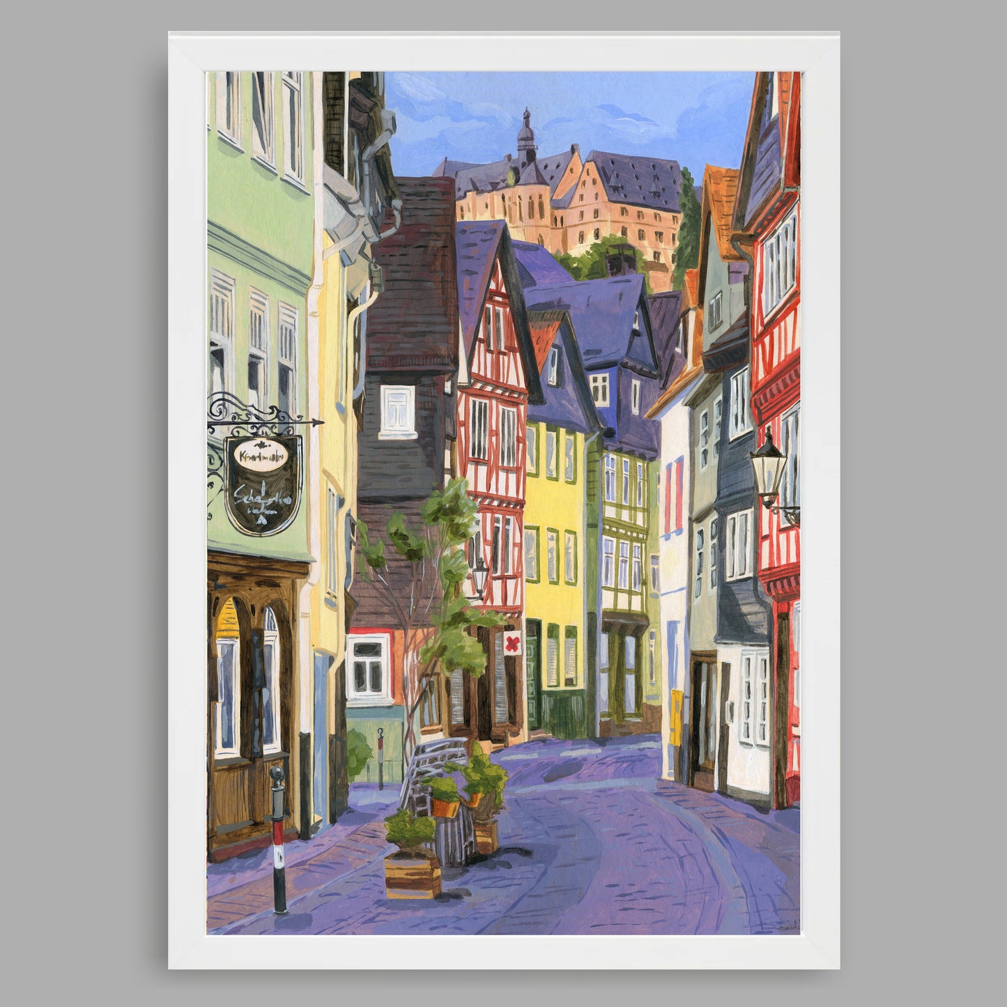 Kunstdruck mit Rahmen