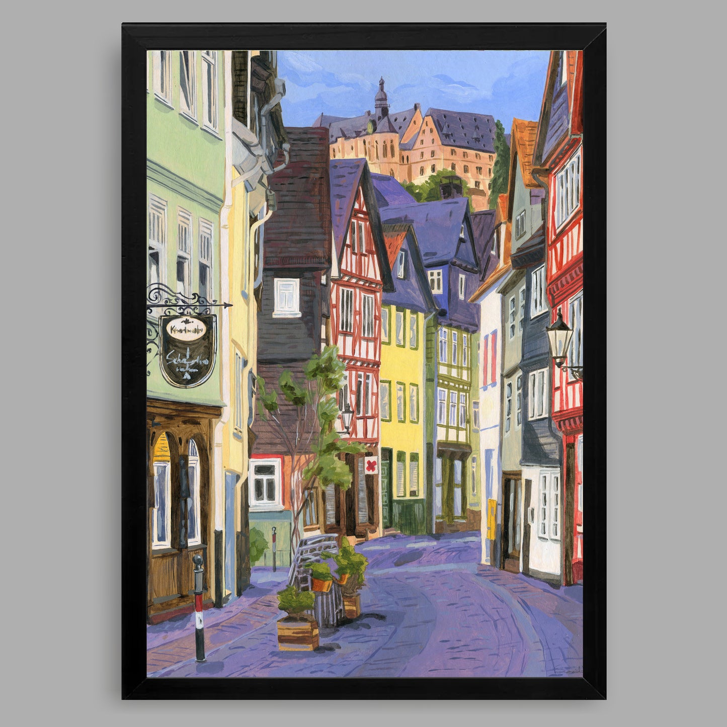 Kunstdruck mit Rahmen