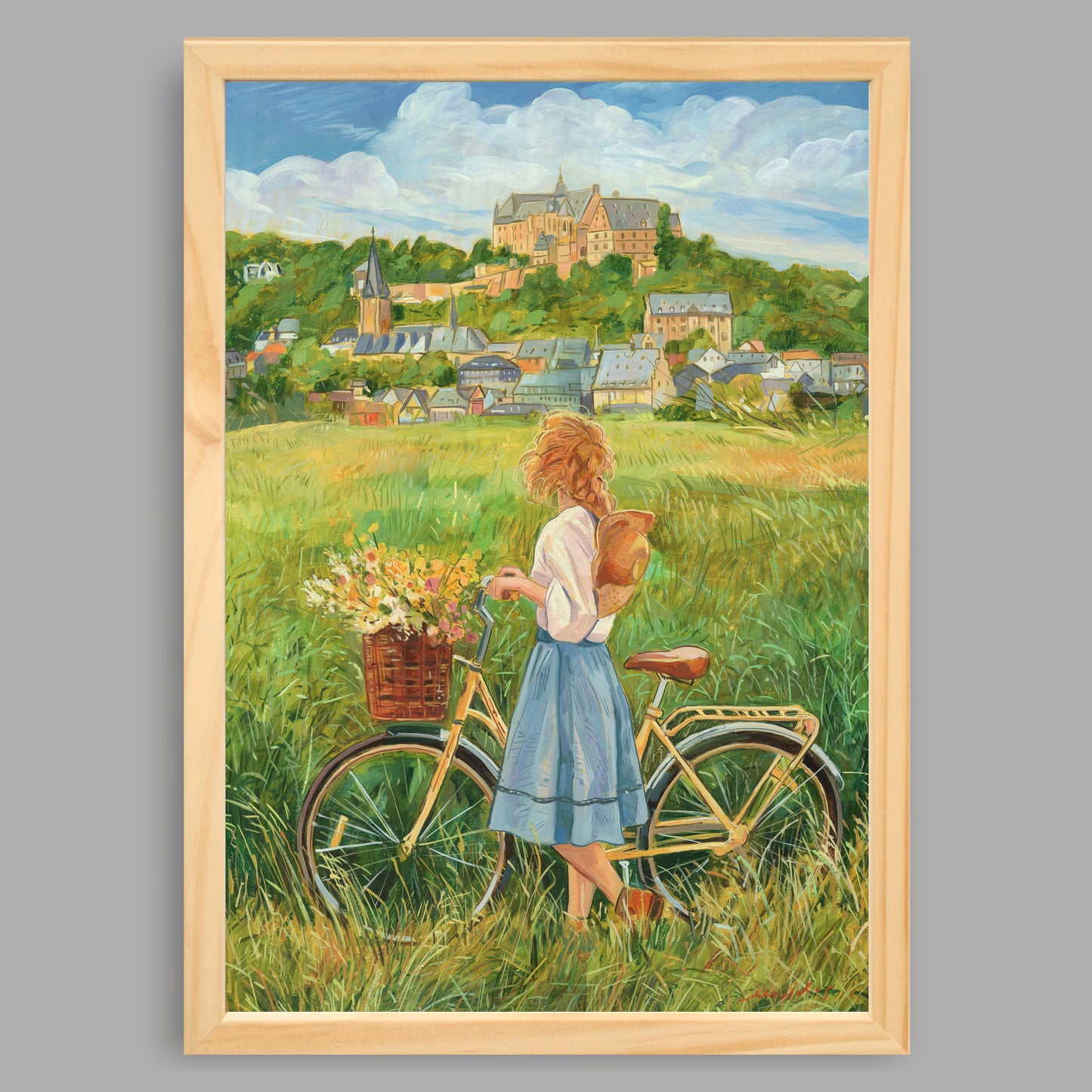 A4-Kunstdruck mit Rahmen