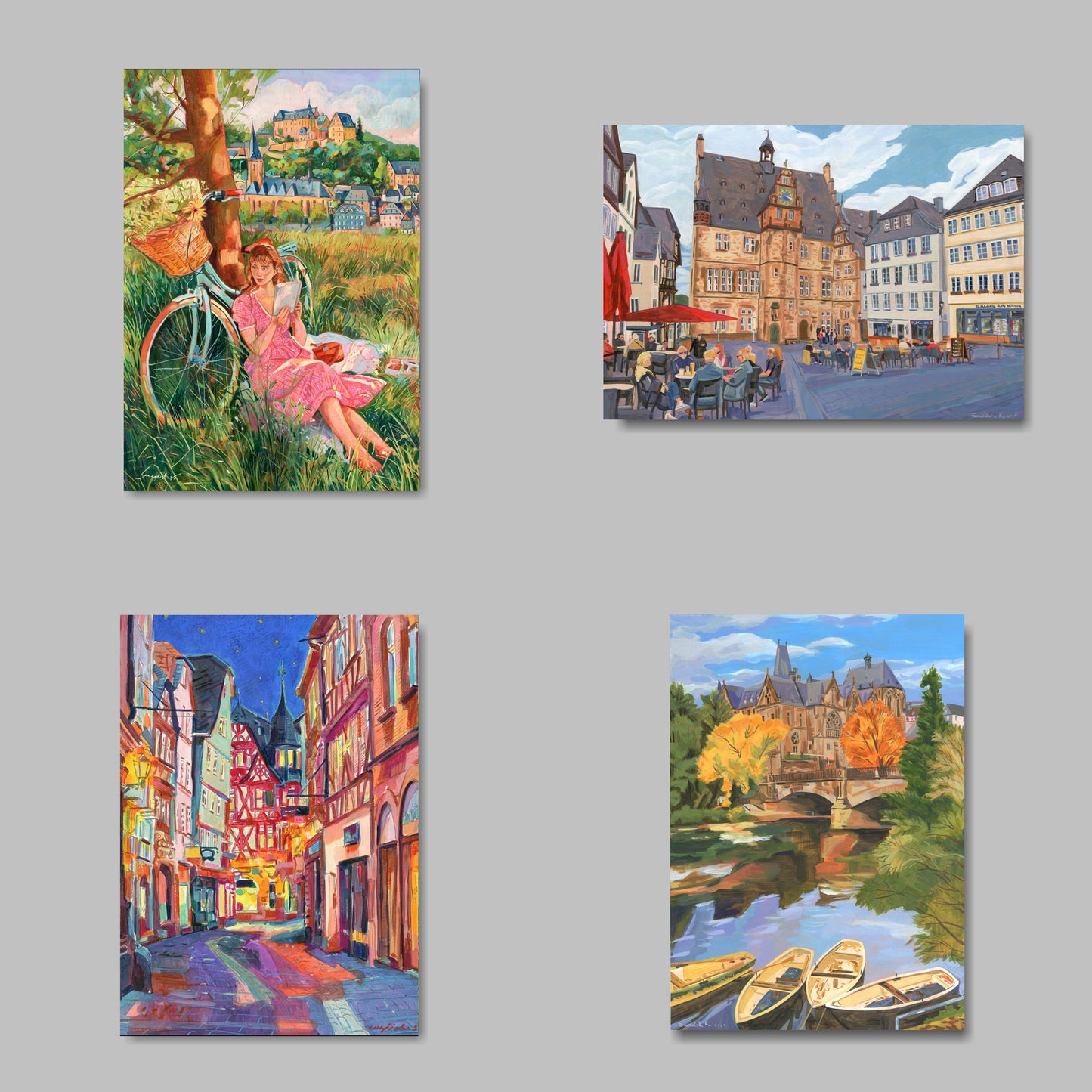 Postkarten Set, 4 Stücke, DIN A6