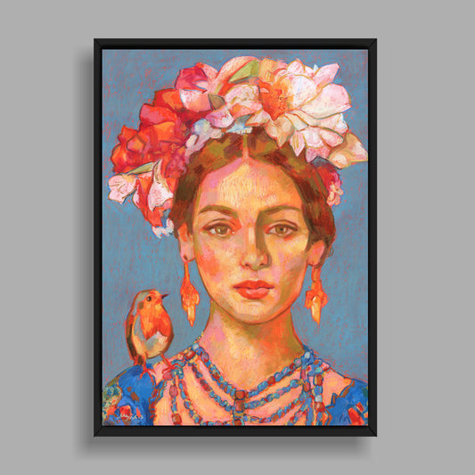 A4-Kunstdruck mit Rahmen