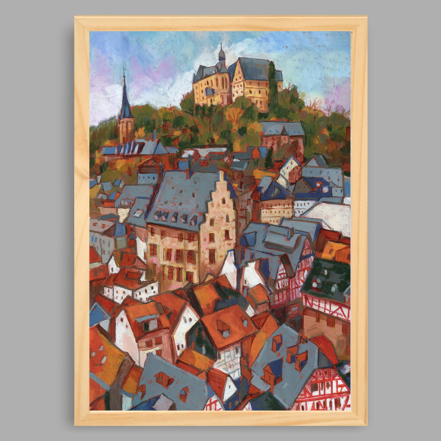 Kunstdruck mit Rahmen
