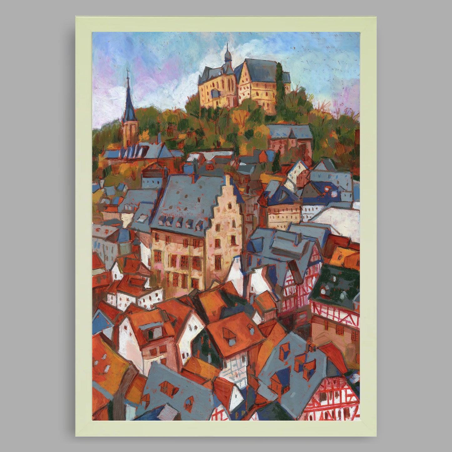 Kunstdruck mit Rahmen