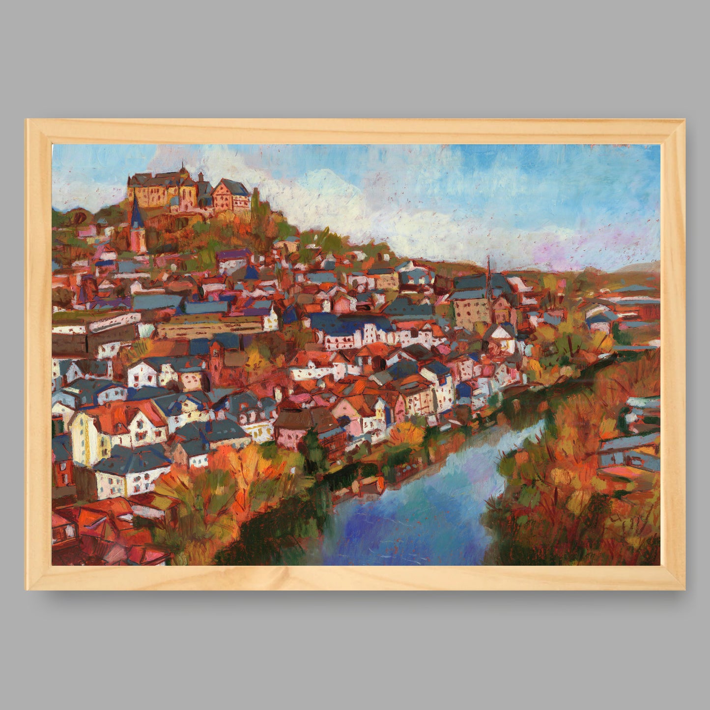 Kunstdruck mit Rahmen