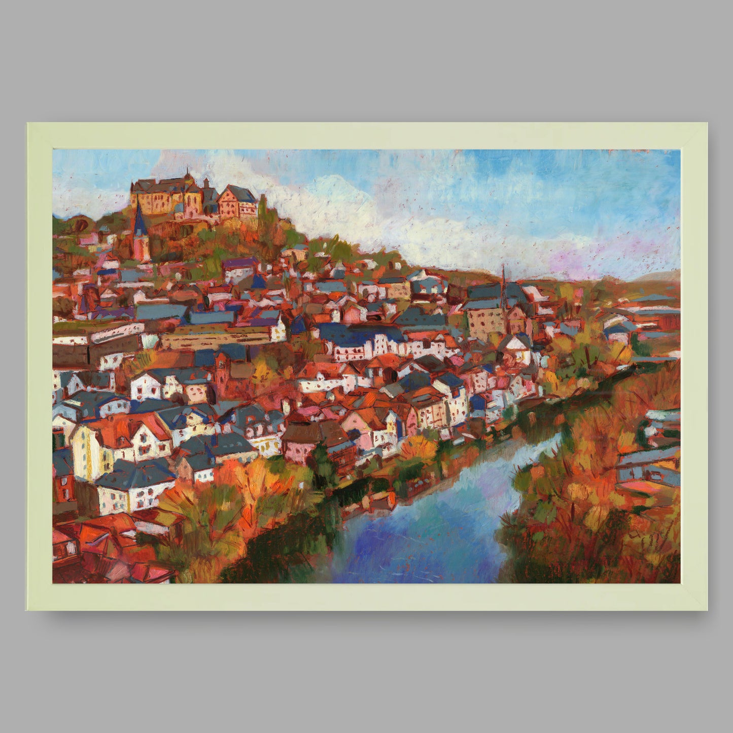 Kunstdruck mit Rahmen