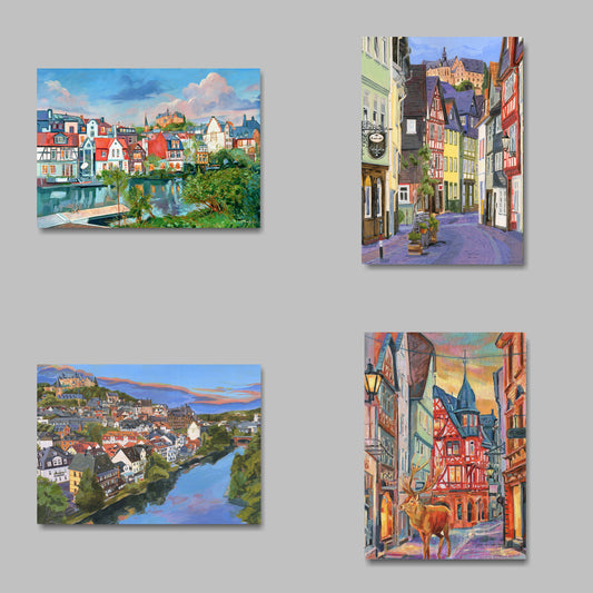 Postkarten Set, 4 Stücke, DIN A6