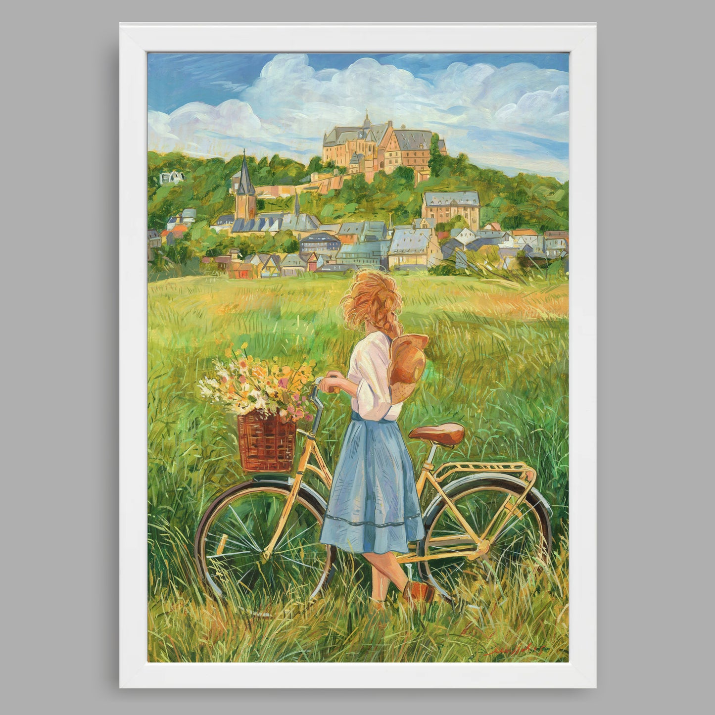 A4-Kunstdruck mit Rahmen