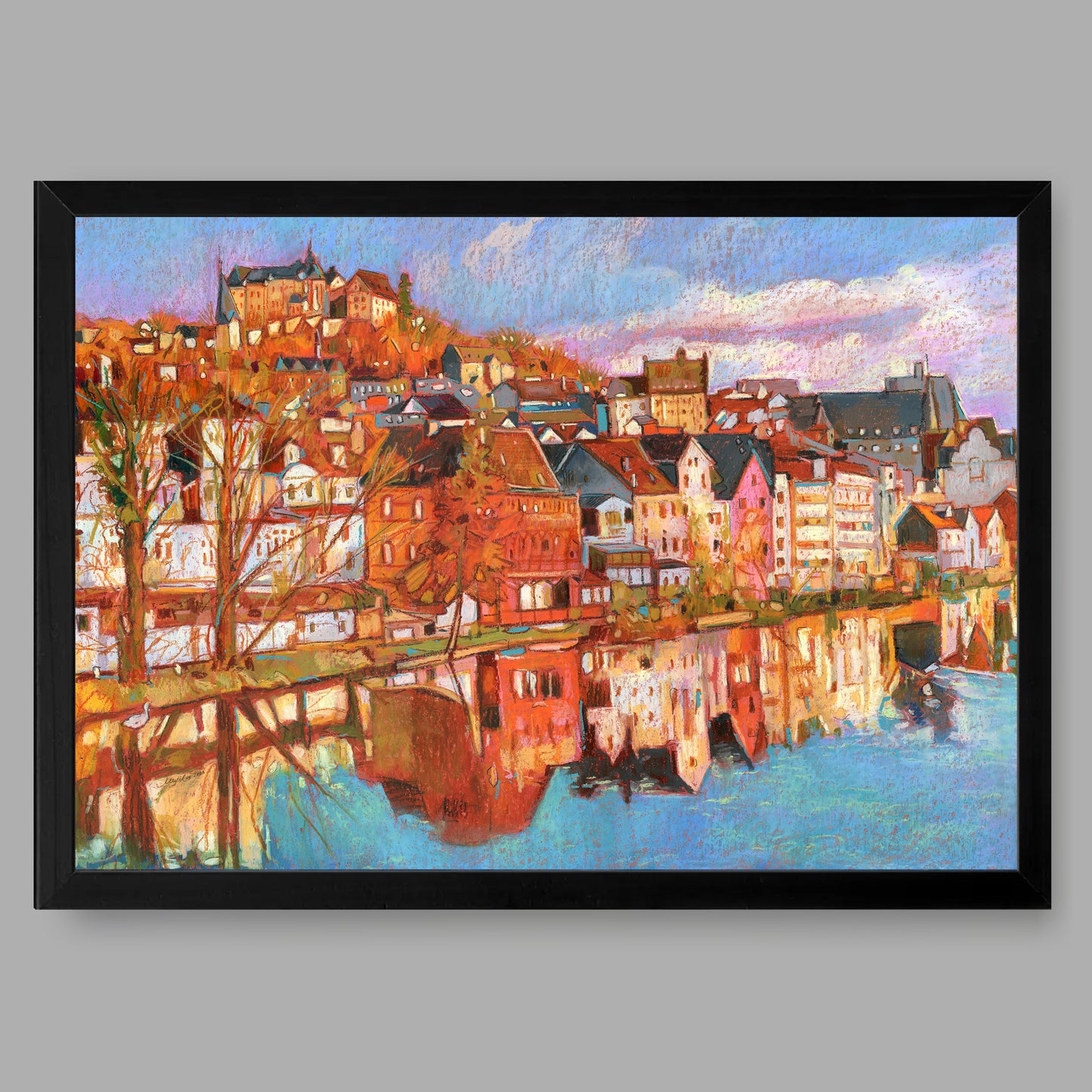 Kunstdruck mit Rahmen
