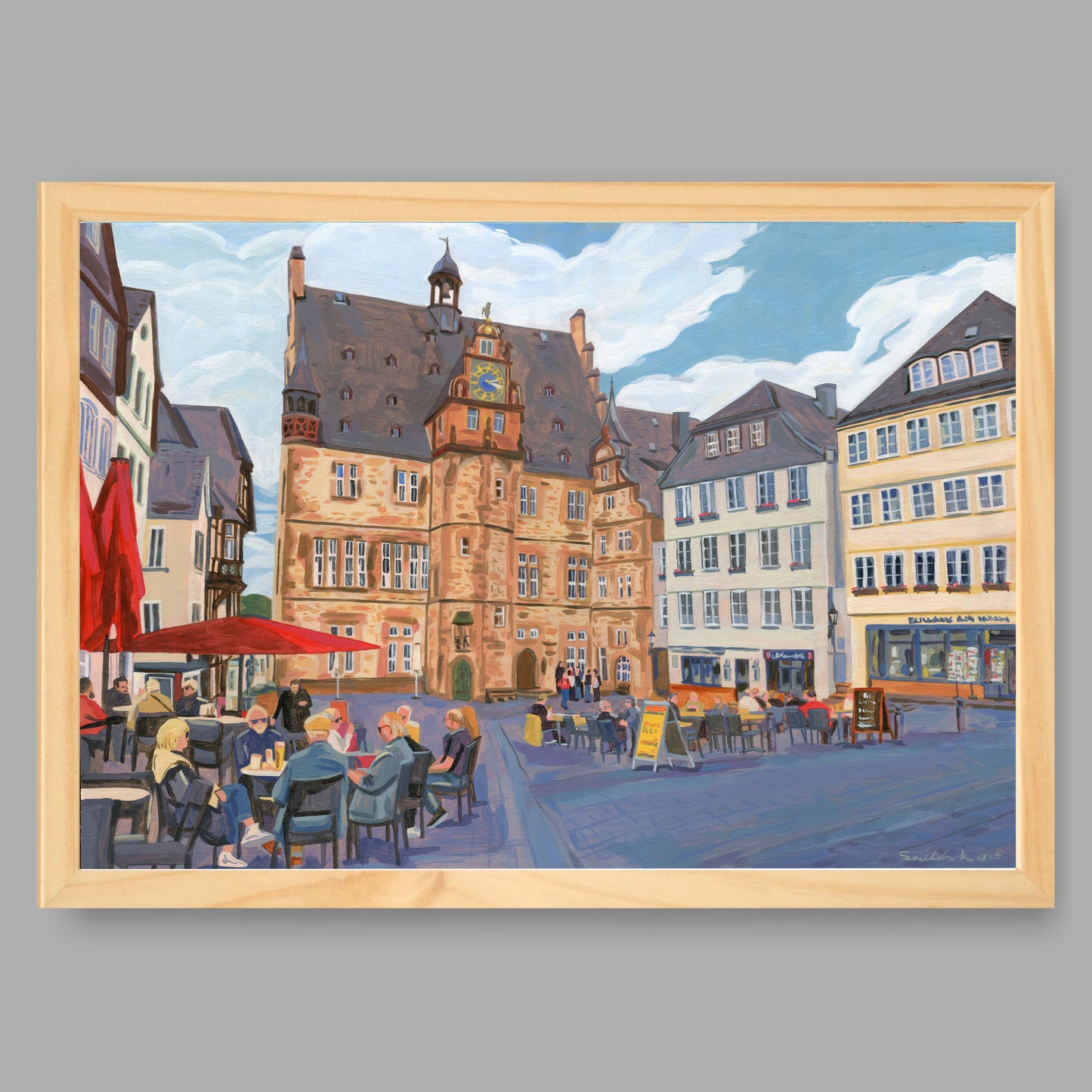 Kunstdruck mit Rahmen