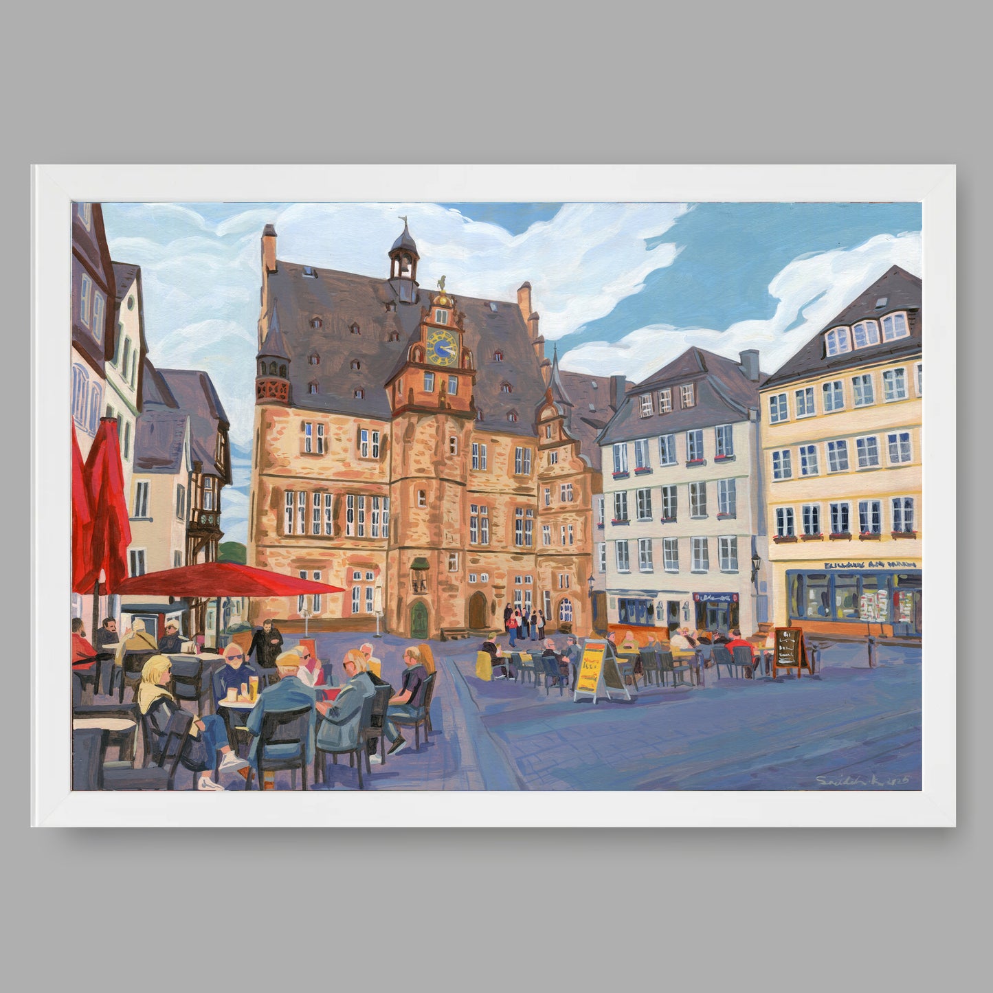 Kunstdruck mit Rahmen
