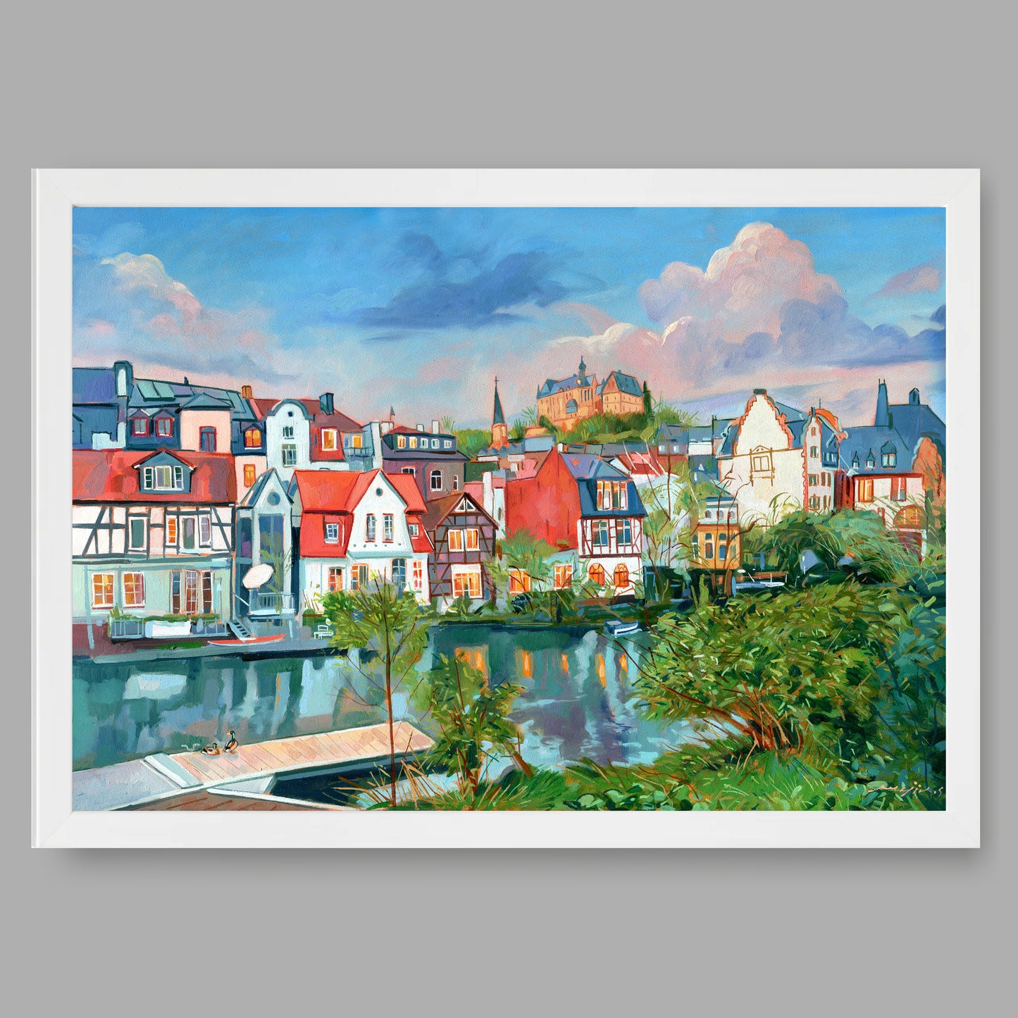 Kunstdruck mit Rahmen