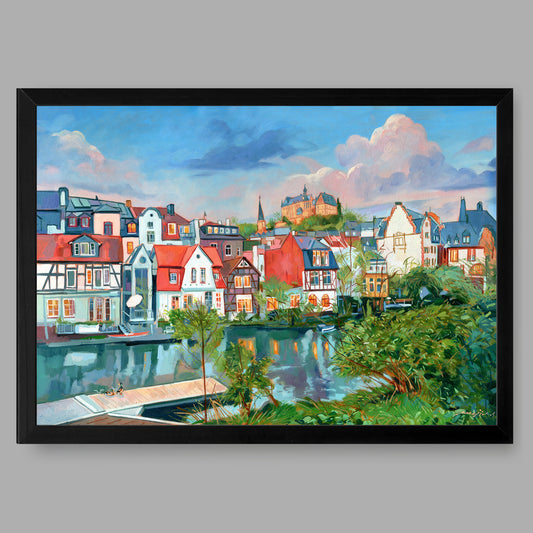 Kunstdruck mit Rahmen