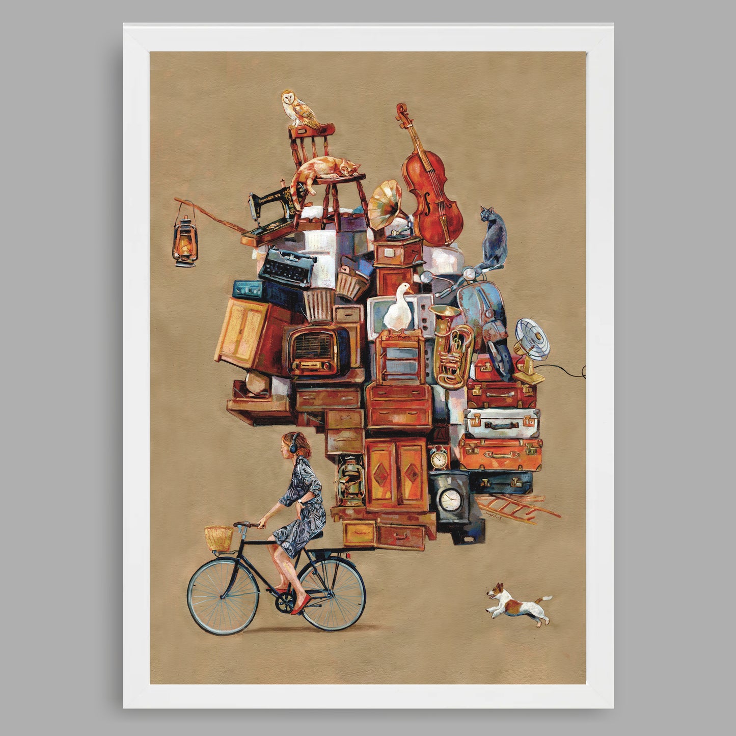 Kunstdruck mit Rahmen