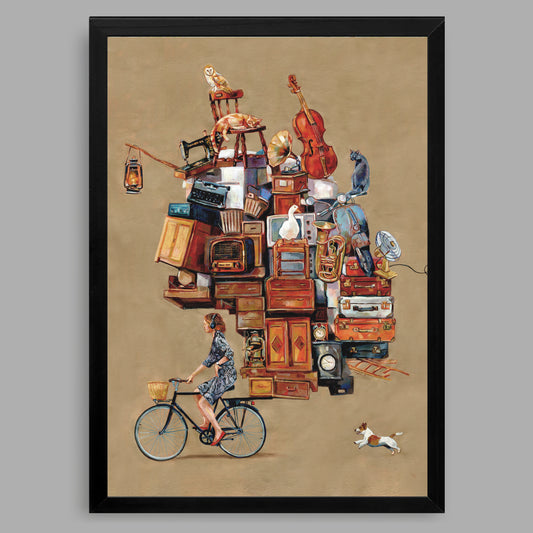 Kunstdruck mit Rahmen