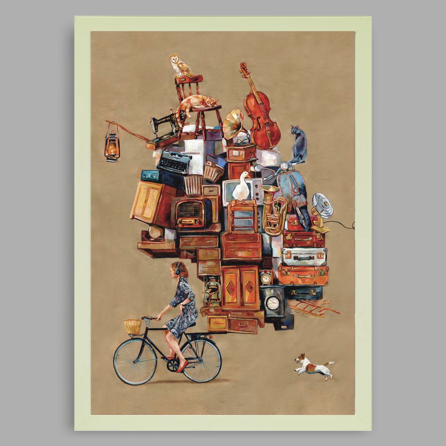 Kunstdruck mit Rahmen