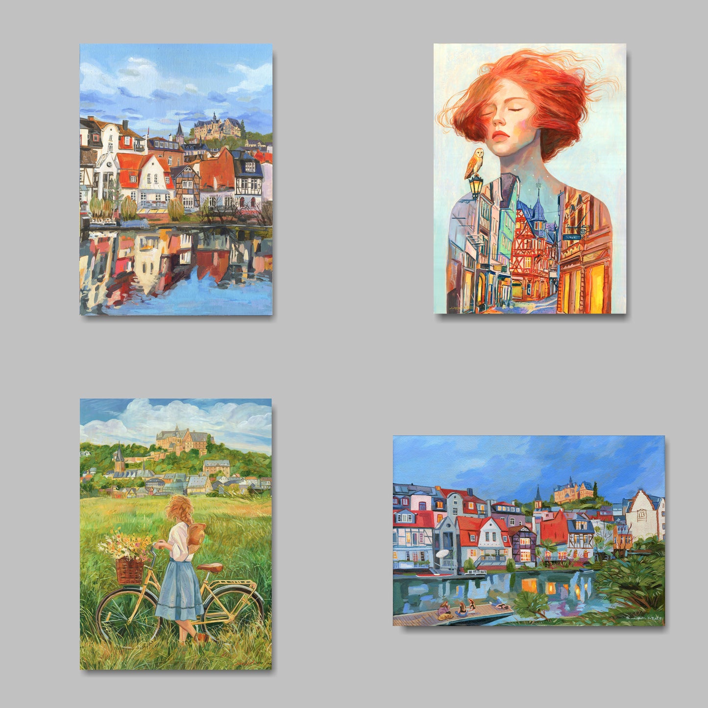 Postkarten Set, 4 Stücke, DIN A6